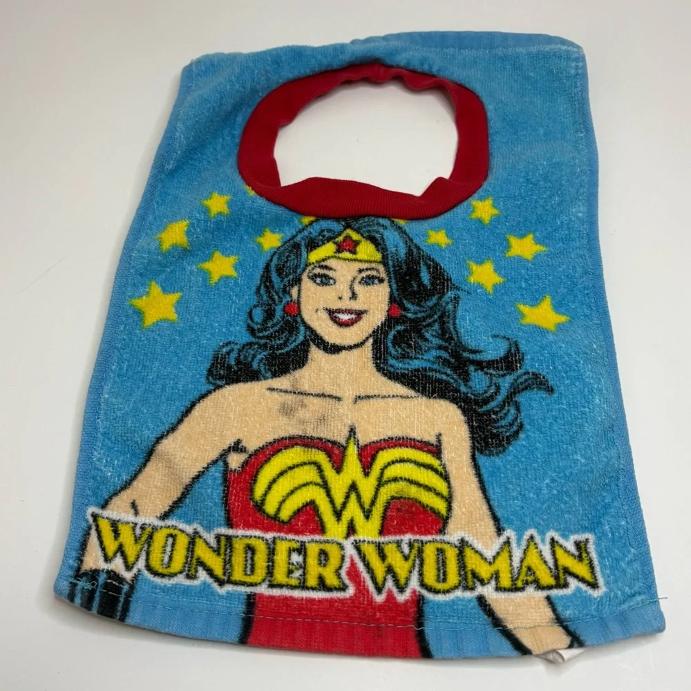 Justice League Super Girl Wonder Woman 2-pack Girls Bibs Baby Toddler Heroes